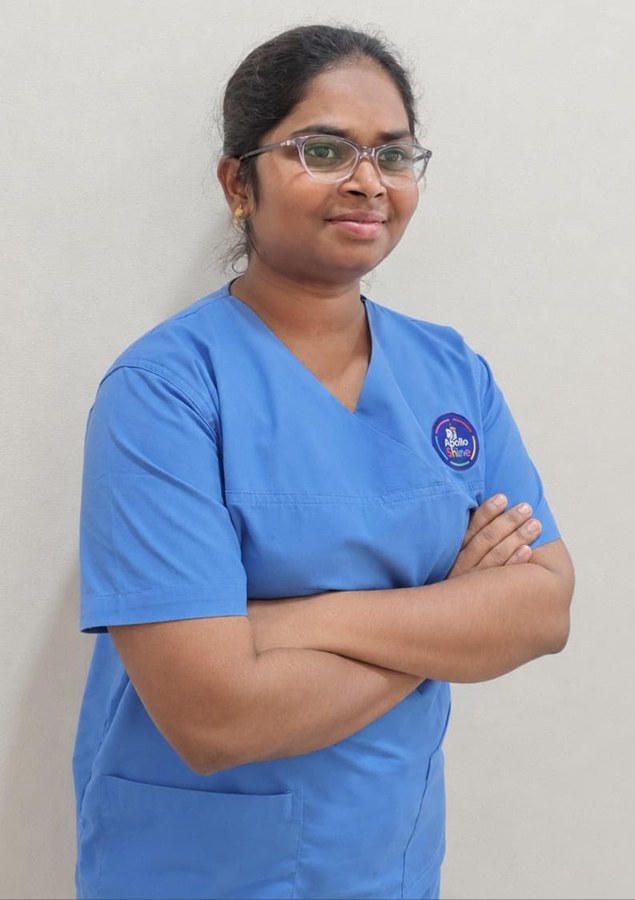 Portrait of Ms. Karuna Kumari, Campus Nurse at CCHS