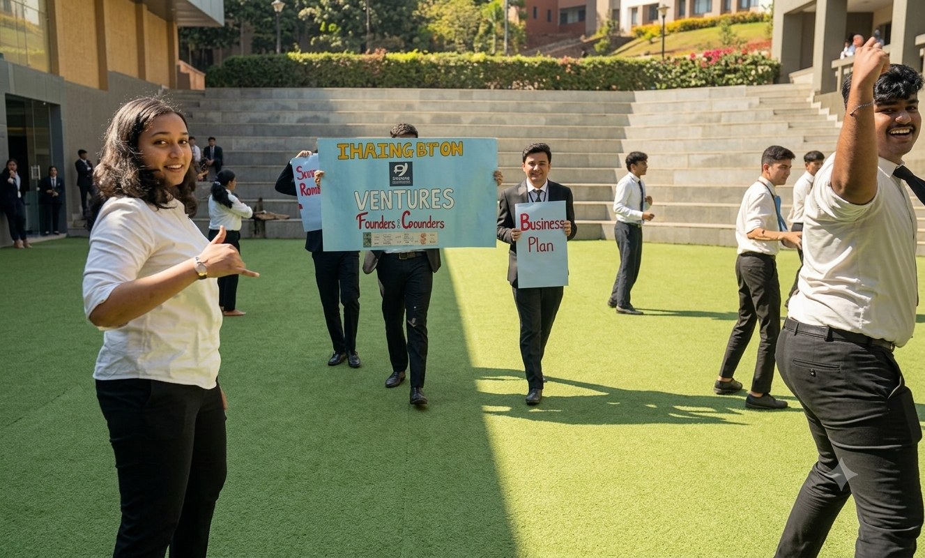 Financial Literacy Flash Mob, CHRIST Pune Lavasa Campus