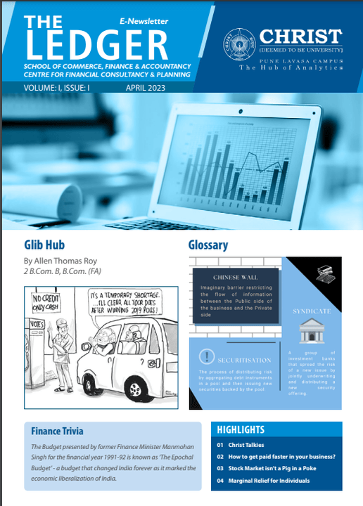 The Ledger e-newsletter, Volume I Issue I