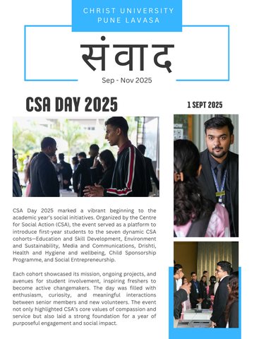 Cover of Sanvaad · CSA Day 2025
