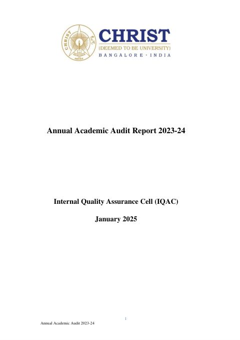 Annual Academic Audit Report 2023–24