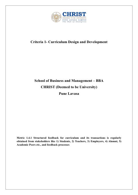 School of Business and Management (BBA)