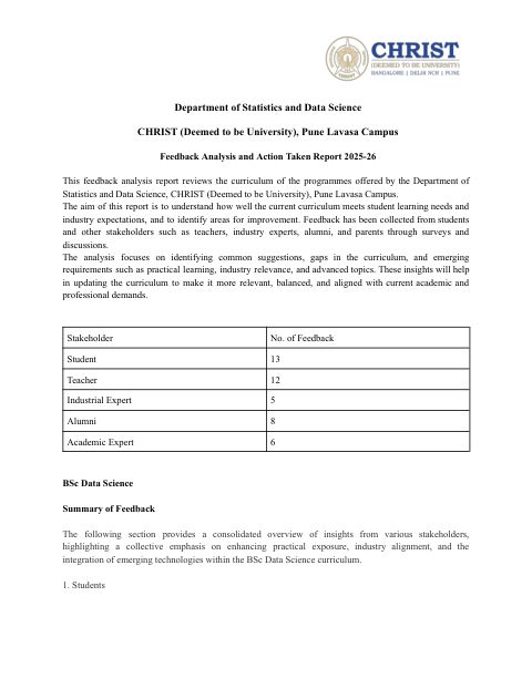 Department of Statistics and Data Science