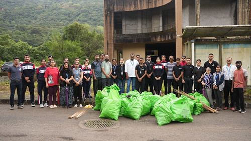Swachh Bharat Abhiyan cleanliness drive by NCC cadets, CHRIST Pune Lavasa Campus