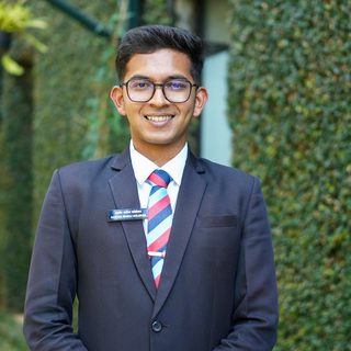 Portrait of Aaryan Kolekar, NCC cadet at CHRIST Pune Lavasa Campus