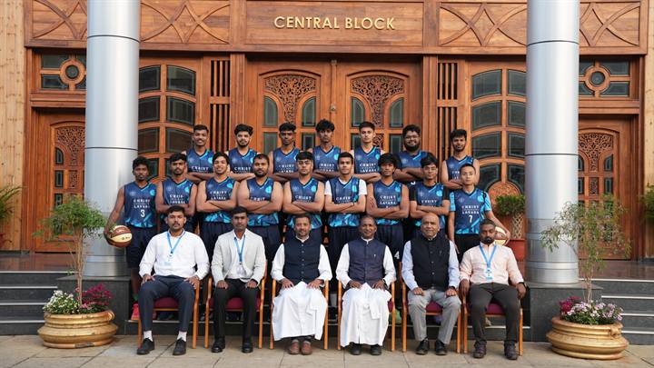 Men's Basketball team, CHRIST (Deemed to be University), Pune Lavasa Campus (photograph 3 of 12)