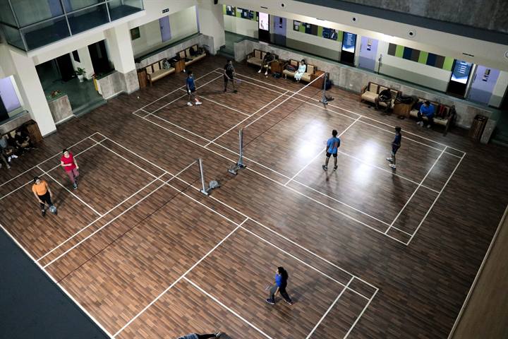 Badminton courts, CHRIST Pune Lavasa Campus