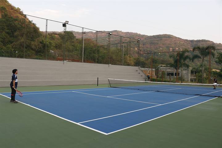 Lawn tennis court, CHRIST Pune Lavasa Campus