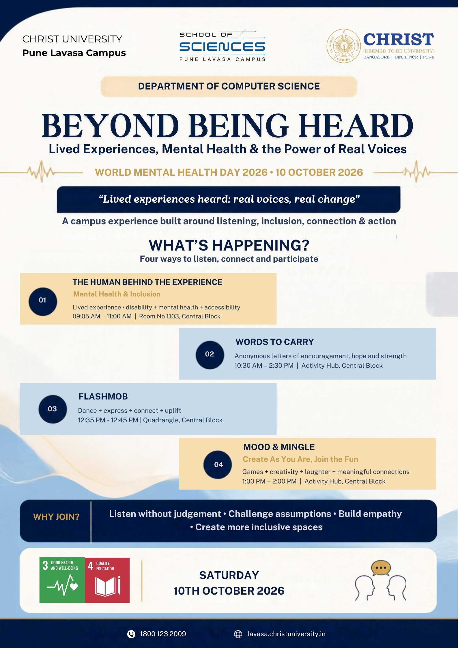 Beyond Being Heard: Lived Experiences, Mental Health & the Power of Real Voices poster 2