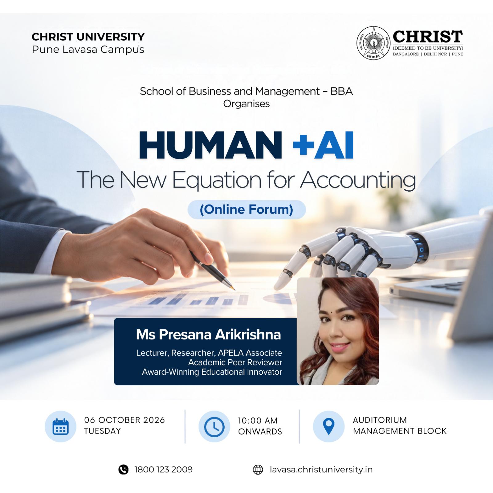 Human + AI: The New Equation for Accounting poster