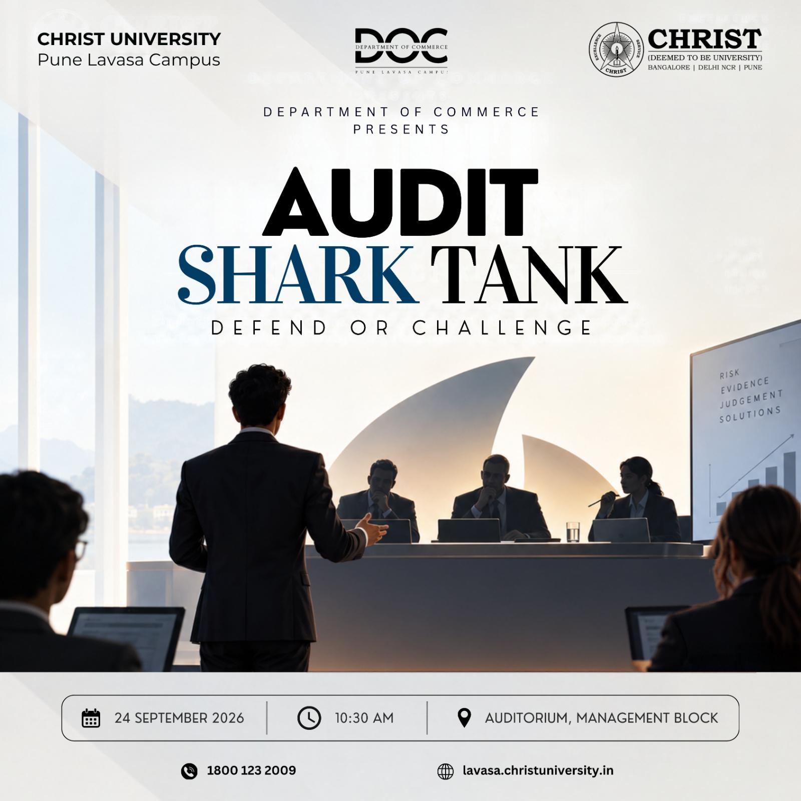 Audit Shark Tank: Defend or Challenge poster