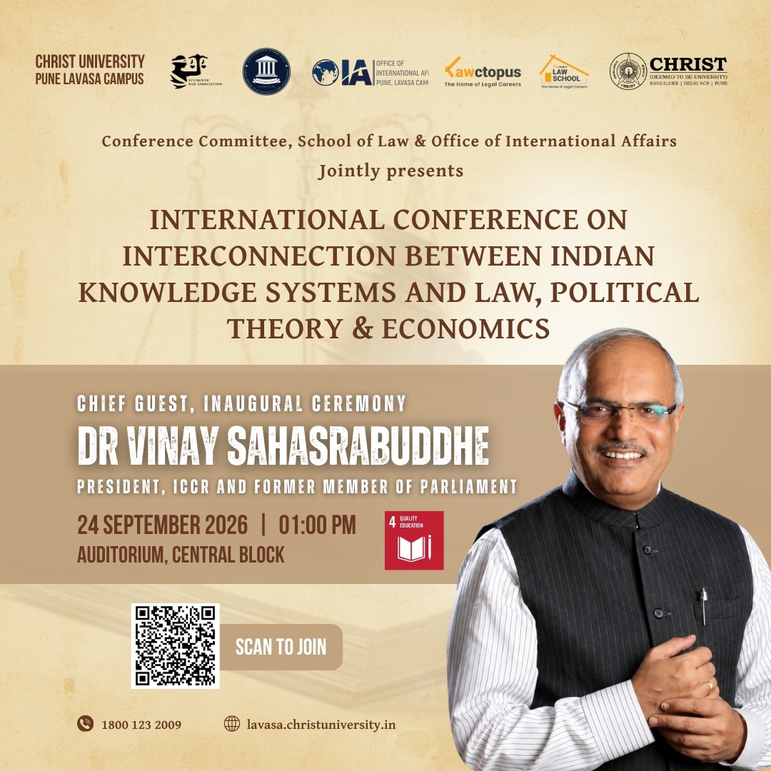 International Conference on Interconnection between Indian Knowledge Systems and Law, Political Theory & Economics — Inaugural Ceremony poster