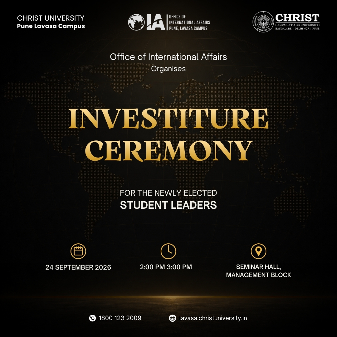 Investiture Ceremony 2026 poster — Office of International Affairs