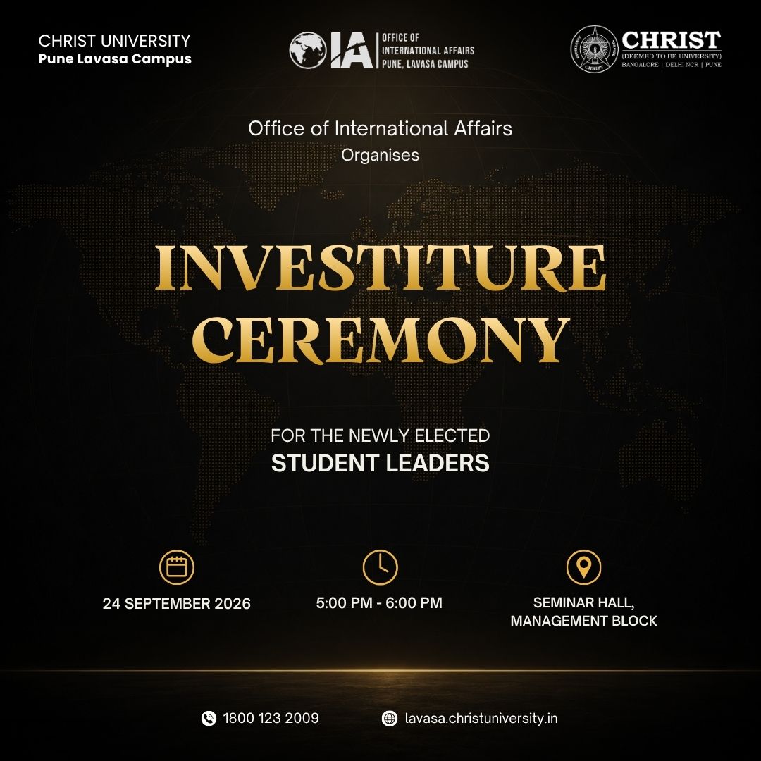 Investiture Ceremony 2026 poster — Office of International Affairs