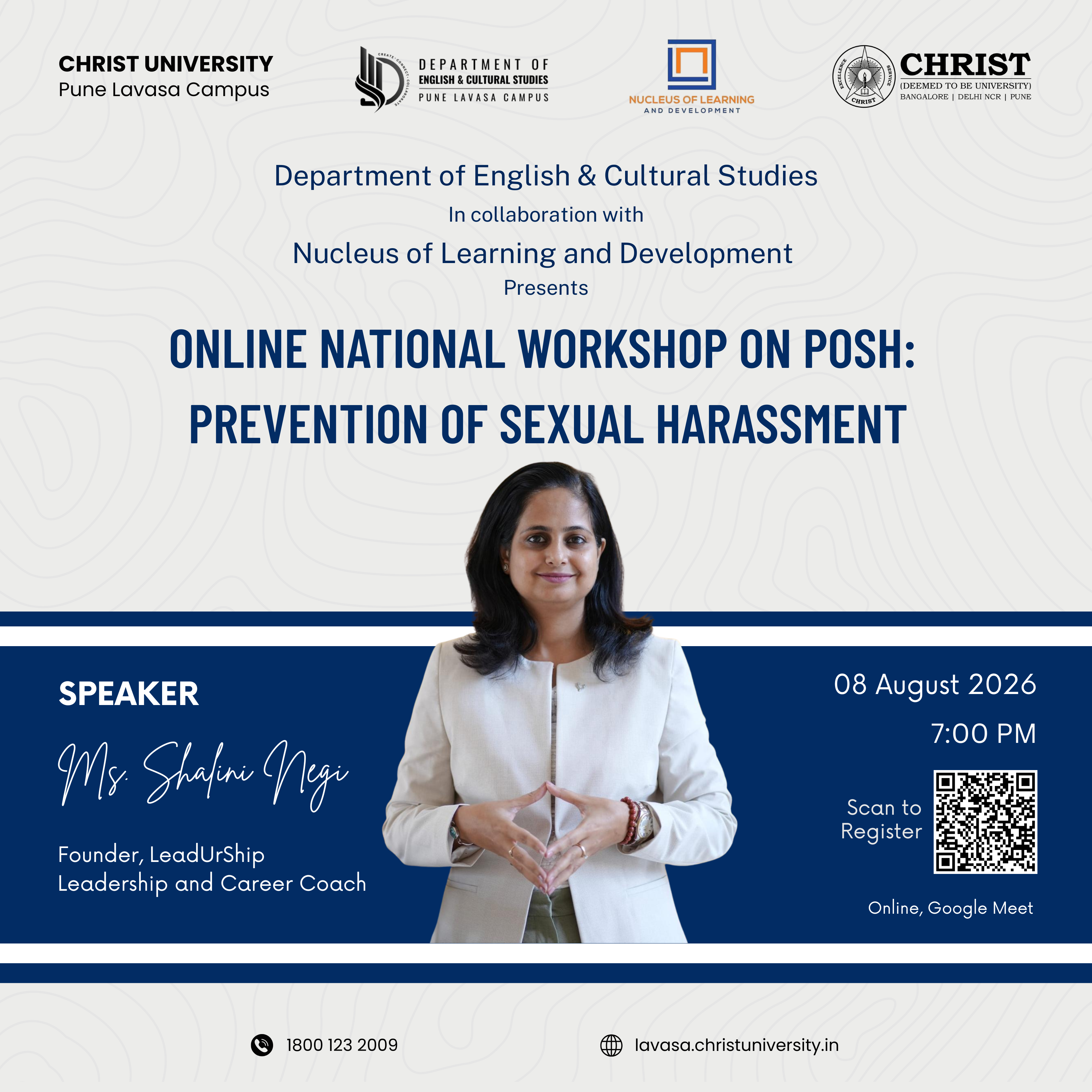 Online National Workshop on POSH poster
